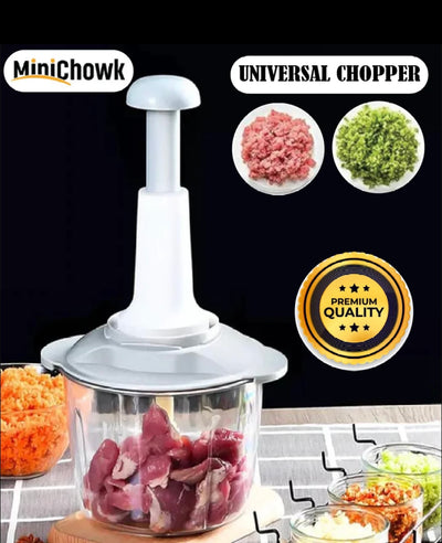 Manual Hand Push Chopper/multifunctional Hand Pat Chopper And Mixer/press Cutter Vegetable Meat Grinder 1.5 Liter ( Random Color)