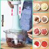 Manual Hand Push Chopper/multifunctional Hand Pat Chopper And Mixer/press Cutter Vegetable Meat Grinder 1.5 Liter ( Random Color)