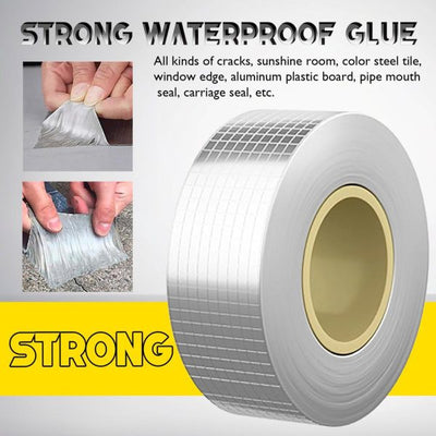 Aluminum Foil Butyl Rubber Tapes Self Adhesive Waterproof Tape 3 Inch X 1.5 Mtr