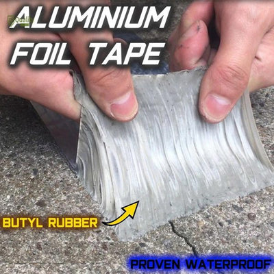 Aluminum Foil Butyl Rubber Tapes Self Adhesive Waterproof Tape 3 Inch X 1.5 Mtr