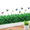 3D Fresh Green Grass Pvc wall 5.7foot Length × 10.5inch Height Waterproof Diy Removable Art