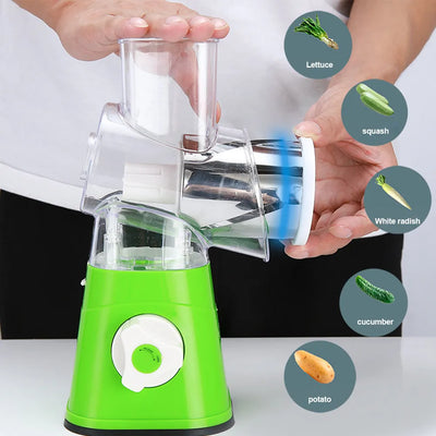 Manual Vegetable Cutter Slicer Multifunctional Round Slicer Gadget Multifunction Kitchen Gadget Food Processor Blender Cutter