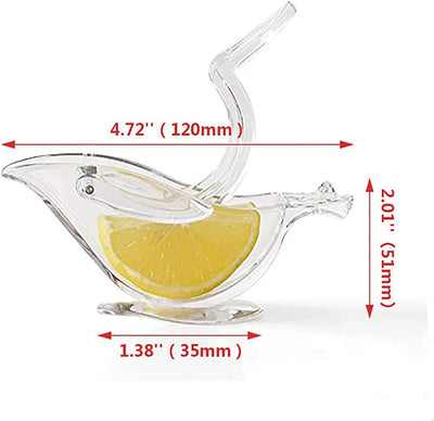 Manual Lemon Clip Portable Clear Fruit Juicer Bird Lemon Slice Squeezer Home Kitchen Bar Hand Gadget